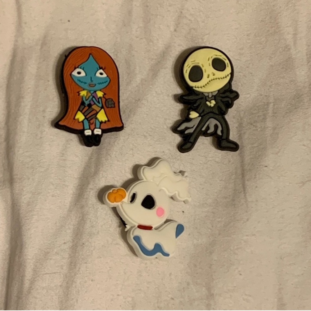 Nightmare before Christmas shoe charms for crocs Disney Jack Sally zero - Picture 5 of 6